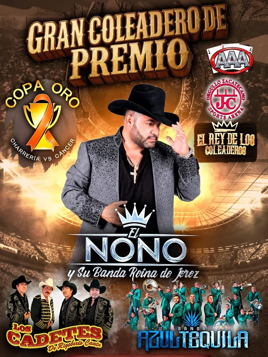 Flyer de El Nono y su Banda Reina de Jerez